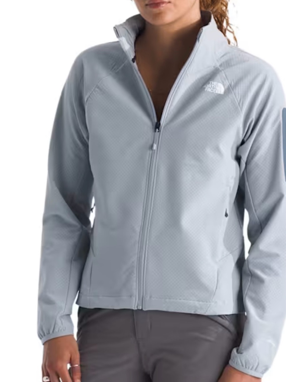 The North Face Women's Light Gray Zip-Up Utility Jacket